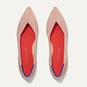 Rothy’s The Point Rose Metallic Women’s Size‎ 10